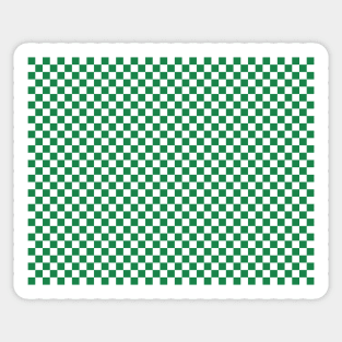 Green Checkered Sticker